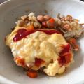 whha's cooksnap of when they made ●春の和風オムライス♪筍・山椒風味●.