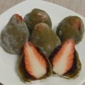 クックRJND7Q☆'s cooksnap of when they made 抹茶の苺大福☺☻.
