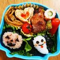 れんりお's cooksnap of when they made ハロウィン キャラ弁☆おばけ＆ジャック♪.