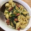 はなこ（＊＾＾）♡'s cooksnap of when they made ソーセージとにんにくのパスタ.