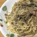 さのゆう's cooksnap of when they made ものぐさレシピ☆さば缶とめんつゆパスタ.