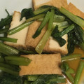 〈＊HATO＊〉's cooksnap of when they made 鉄分補給♡厚揚げ×小松菜の生姜炒め.