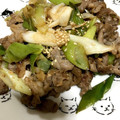 1094403's cooksnap of when they made 豚こまとネギのごま油塩いため.
