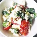 クックEGIVJ7☆'s cooksnap of when they made オクラとトマトと豆腐のゴママヨサラダ.