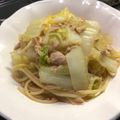 meggg＊'s cooksnap of when they made ツナと白菜の＊スープパスタ.