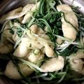 週末は主夫になります's cooksnap of when they made 水菜と油揚げの蒸し鍋♪水を加えない簡単鍋.