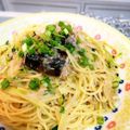 yukabm's cooksnap of when they made 鯖缶和風パスタ☆.