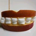 しなゆのろ母's cooksnap of when they made ハロウィンデザート　ドラキュラの怖い歯.
