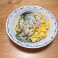 ♡りっくんママ♡'s cooksnap of when they made 鮭とほうれん草のホワイトソースオムライス.