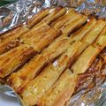 はるちゃを's cooksnap of when they made 即おつまみ！ちくわのチーズのせミニボート.