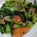 ぽちぼて's cooksnap of when they made トマトと小松菜のデリ風塩昆布あえ.