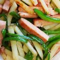 yupikoko's cooksnap of when they made スパムじゃがピーマン炒め.