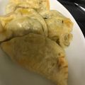 chamamaz's cooksnap of when they made 栗きんとんで♪三角マロンチョコパイ.