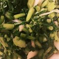 あかまるこ。's cooksnap of when they made 大根の葉の油炒め。皮も葉も♪.