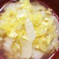 土屋はちまき's cooksnap of when they made 白菜と卵のあっさりコンソメスープ.