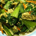 かずのりしお's cooksnap of when they made 簡単おかず♡青梗菜の卵炒め.