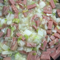 みりちゃん♪'s cooksnap of when they made 白菜とスパムの中華風卵とじ丼.