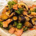 まめしばかきのすけ's cooksnap of when they made コクうま！！なす・ピー・ベーコン♪.
