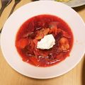 ピーナッツ子♪'s cooksnap of when they made 生ビーツ☆ゴロゴロ野菜の鶏モモボルシチ.