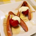アイリッシュショコラ's cooksnap of when they made ウインナとミニトマトのA字焼き.