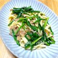 YUH♡ママ's cooksnap of when they made 豚ひき肉とニラでさっぱり醤油焼きうどん.