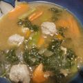 Lake☆Erie's cooksnap of when they made チンゲン菜と肉団子の中華風味噌汁.