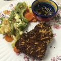 YuMy84's cooksnap of when they made 黒酢ソースとんかつ簡単基本揚げない.
