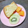 もちお♡'s cooksnap of when they made 糖質オフ＊簡単＊おからシフォンケーキ.