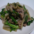 はちれ's cooksnap of when they made 小松菜と豚肉の中華炒め.
