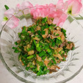 へい♡ゆー♡'s cooksnap of when they made 鯖缶とにらの和え物.