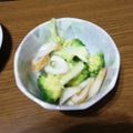 ramieru's cooksnap of when they made ちくわとブロッコリーのゴマ油あえ.