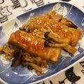 ☆amio☆'s cooksnap of when they made 厚揚げの豚バラ巻き☆こってり味噌味.