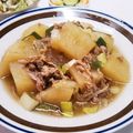 えリﾋﾟｮﾝ★'s cooksnap of when they made 圧力鍋でしみしみ♪大根と牛肉の煮物.
