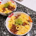 Yoちゃん☆'s cooksnap of when they made ～豚ひき肉～彩り豊かな甘辛そぼろ丼.
