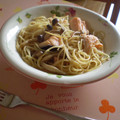 クレちゃん's cooksnap of when they made 秋鮭ときのこのパスタ　柚子こしょう風味.