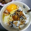 島猫。's cooksnap of when they made がりたまごごはん.