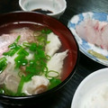せい♪♪'s cooksnap of when they made 鯛を三枚おろし⇒刺身にしてみます.