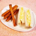 Richland☆Y's cooksnap of when they made 節約♪たまごサンドとパン耳の揚げ菓子。.