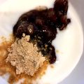 horseland's cooksnap of when they made 小豆きなこたっぷり！ヨーグルト.