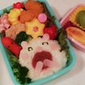 ❃ohana❃'s cooksnap of when they made 簡単♪お口あ〜んの白くまくんキャラ弁当.