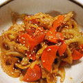 ニャンクック45's cooksnap of when they made れんこんと人参のきんぴら☆.
