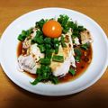 アヤーン18's cooksnap of when they made 簡単ユッケ風茹で鶏.
