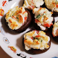 SUNMOONMOM's cooksnap of when they made しいたけのマヨはんぺん詰め.