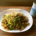 花時計咲いた's cooksnap of when they made 豚バラ肉カリカリ塩だし焼きそば.