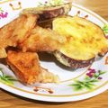 あッか's cooksnap of when they made 卵なし酢入り天ぷら衣①薩摩芋＆舞茸天ぷら.