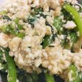 haruharuru's cooksnap of when they made 春菊の アオサ香る 幸せ白和え♫.