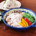キョーマキ's cooksnap of when they made レンチンで簡単♪豚肉ともやしの蒸し物.