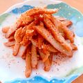☆３匹の子ぶた☆'s cooksnap of when they made とよ婆ちゃん薩摩揚げピリッと甘辛煮弁当に.