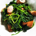 ２４なるるん's cooksnap of when they made 弁当おかず☆ほうれん草とウインナーいため.