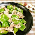 ももちゃんのれしぴ's cooksnap of when they made 甘とうがらし豚肉マヨ炒め.